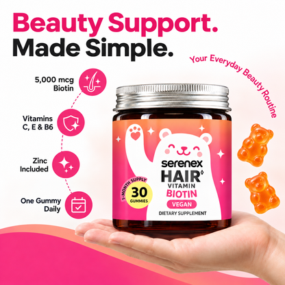 Serenex Hair Biotin Gummies